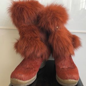 Real Rabbit Fur FleeceLined Boots bought in Moscow